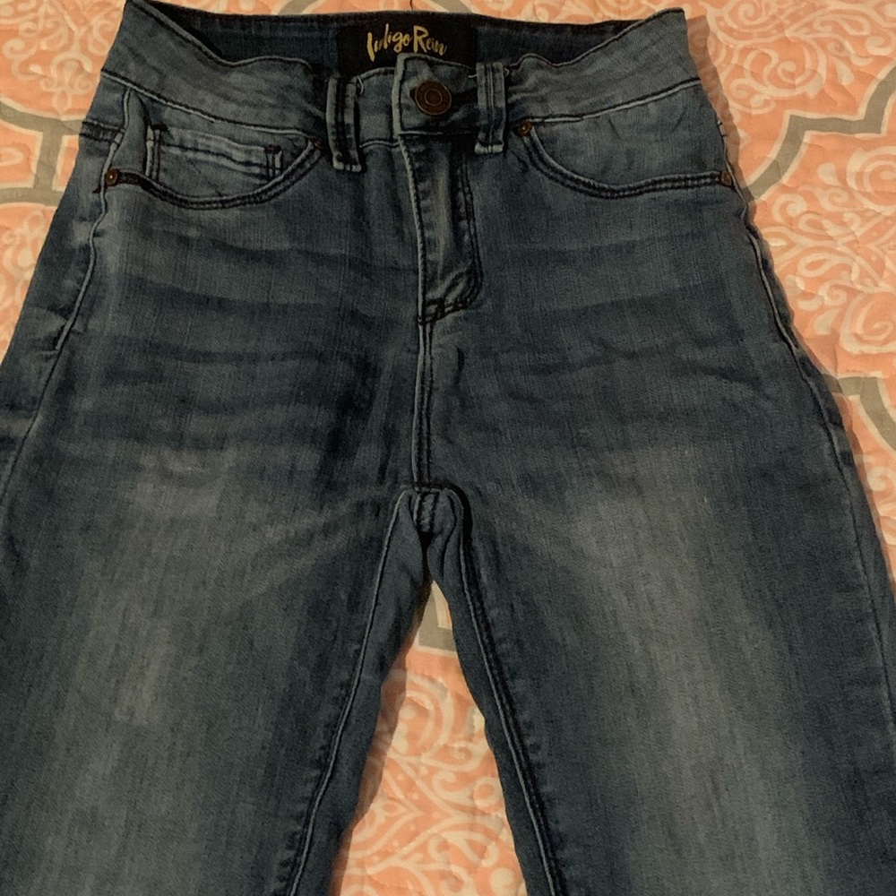 Dark blue jeans